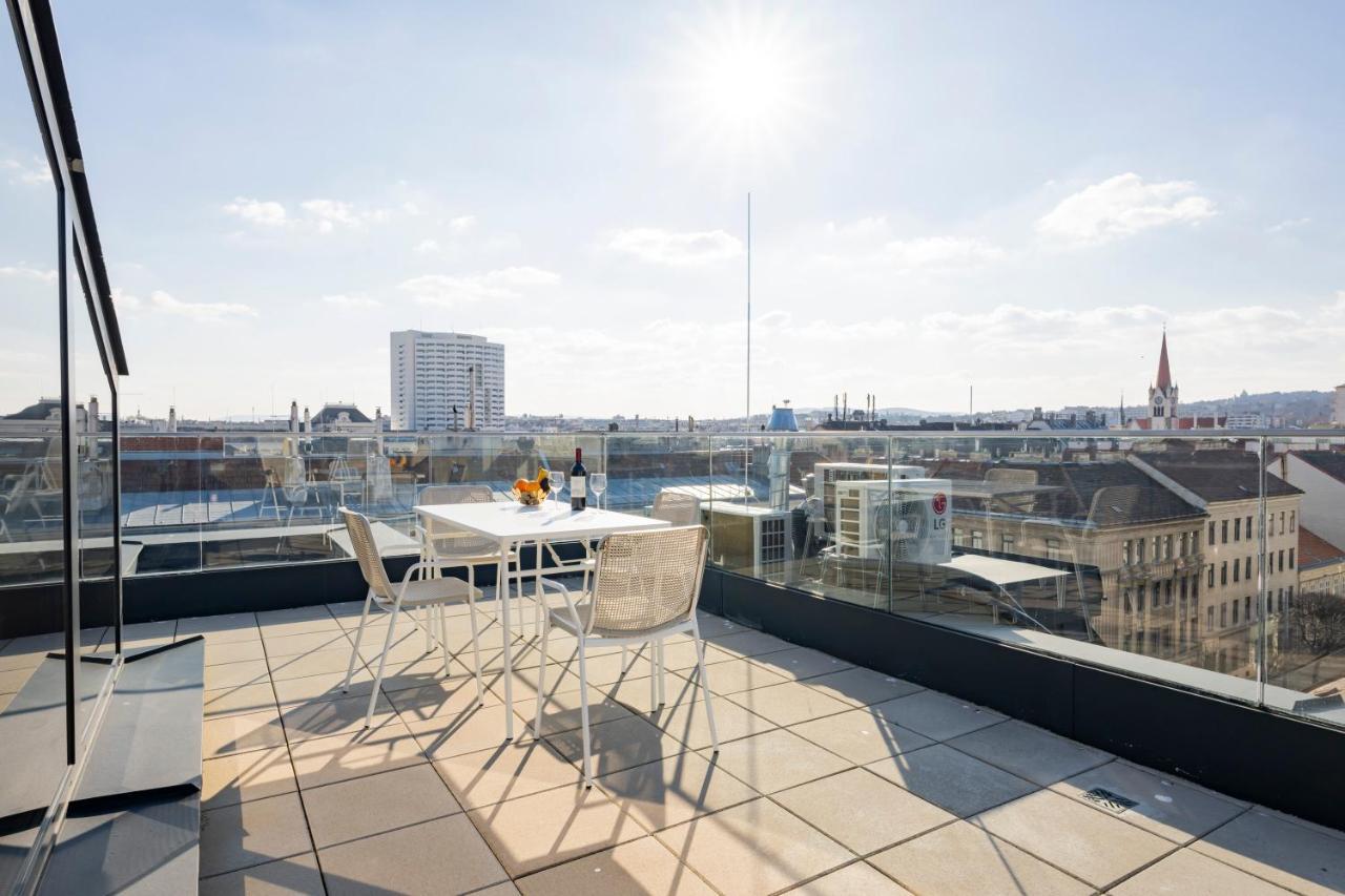 Rooftop Apartments Mit Grosser Terrasse فيينا المظهر الخارجي الصورة