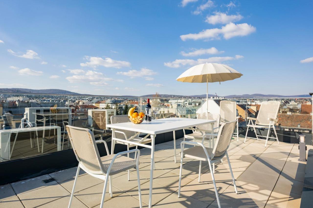 Rooftop Apartments Mit Grosser Terrasse فيينا المظهر الخارجي الصورة